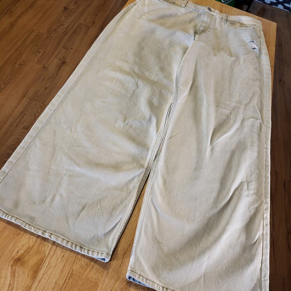 So Goods For Life High Rise Wide Leg Jeans Super Light Wash 17/33W - Picture 3 of 14